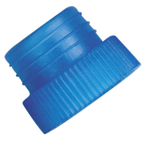 Stopper, Closed Bottom, for 16mm Tubes, Brown Recyclable Plastic, 1000/Bag Bag