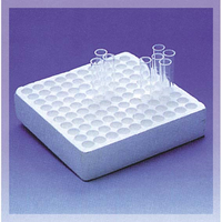 Test Tube Tray 220x220x50mm for up to 12mm Diameter Test Tubes 100 Positions, Styro-Foam Each