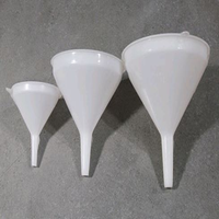 Aptaca Decanting Funnel, 80mm Diameter, 8mm Stem Diameter, 100ml Volume, High Density Recyclable Polyethylene (HDPE), Each Each