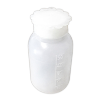 Aptaca Cylindrical Bottle with Inner Cap, 50ml, Bottle: 39(D)mm x 70(H)mm x Mouth: 18.5(D)mm, Narrow Neck, Graduated, Polyethylene, Each Each