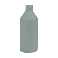 Cylindrical Bottle, Recyclable Polyethylene, Narrow Neck, with Cap, 250ml, 56mm Bottle Diameter x 154mm Height, Each Each