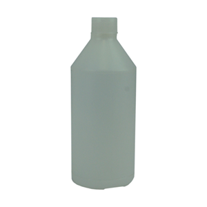 Cylindrical Bottle, Recyclable Polyethylene, Narrow Neck, with Cap, 250ml, 56mm Bottle Diameter x 154mm Height, Each Each