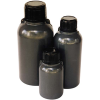 Aptaca Cylindrical Bottle with Inner Cap, 50ml, Bottle: 39(D)mm x 70(H)mm x Mouth: 18.5(D)mm, Narrow Neck, Graduated, Polyethylene, Each Each