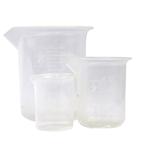 Aptaca Beaker, 25ml, Low Form, Graduated with Spout, Polypropylene, Autoclavable, 35 (Diameter) x 49 (Height) mm, Each Each