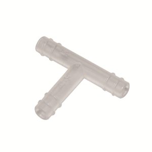 T Connector, Fits 4mm Tubes, Screw Type, Autoclavable, with Serration, Recyclable Polypropylene, Each Each