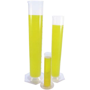 Aptaca Graduated Measuring Cylinder, Low Form, 10ml, 16(OD)mm x 88(H)mm, Autoclavable 121C, Polypropylene, Each Each