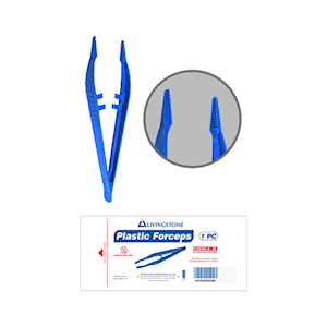 Livingstone Forcep Tweezer, 11 cm, Polypropylene Recyclable Plastic, Non-Sterile, Non-Autoclavable, Each Each