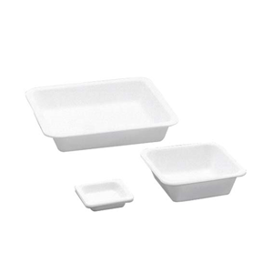 Aptaca Balance Boats, Square, 7ml, 44 x 44 x 8.5mm, High Impact Recyclable Polystyrene, 0.62 grams, White, 1000/Box Box