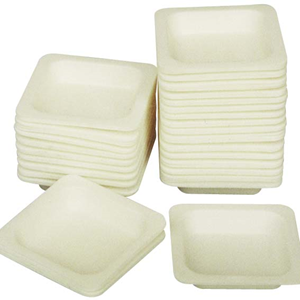 Aptaca Balance Boats, Square, 7ml, 44 x 44 x 8.5mm, High Impact Recyclable Polystyrene, 0.62 grams, White, 1000/Box Box