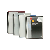 DISPLAY BOOK REFILLABLE A4 CLEAR FRONT GREEN EACH 20 POCK Each