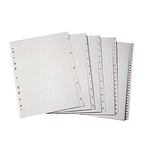 Divider A4 Pvc 1-54 Tab Numbered Grey Each Set Set