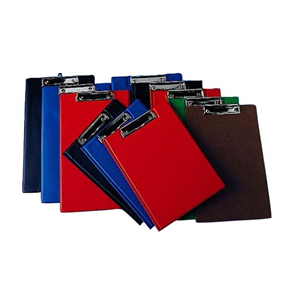 Marbig Clip Folder, Foolscap, PVC, Blue, Each Each
