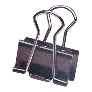 Marbig Fold Back Clips, 50mm, Black, 12/Box Box