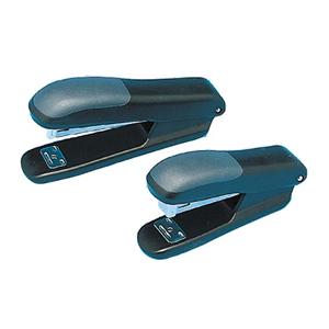 Marbig Stapler, Uses Size 24/6 or 26/6 Staples, Plastic, Black, Each Each