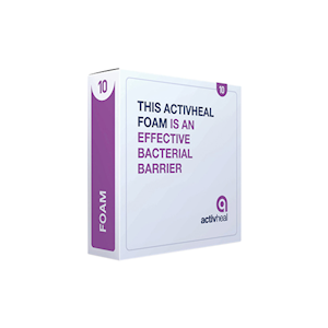 ActivHeal Non-Adhesive Tracheostomy Foam Dressing, 10 x 10cm, 10 Pieces/Box Box