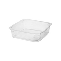 Anchor Packaging Square Container, 125ml, Polyethylene Terephthalate (PET), 50 Pieces/Sleeve, 10 Sleeves/Carton, 500/Carton Carton