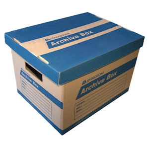 Livingstone FTU FIRST TIME USER PROMO Biodegradable Archive Box, Blue, 39 x 31 x 26 cm, 36/Carton Carton