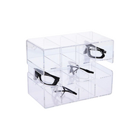 Argos Technologies Acrylic Safety Glasses Holder, 6.75(L) x 12.25(W) x 9.25(H) Inches, 12 Unit, Each Each