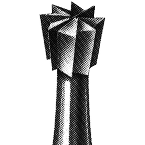 Ash Steel Burs, Inverted Cone, RASize 10 43, 6/Pack Pack