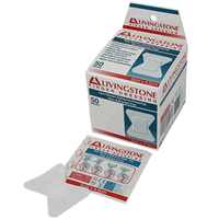 Livingstone Adhesive Joint Finger Dressing, 5 x 4.5cm, Medium, "H" Shape, Non-Adherent Pad, Non-Woven, Sterile, 50/Box Box