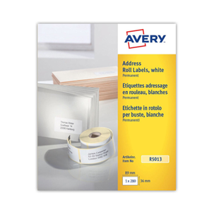 LABEL HOME OFFICE PACK 89X36 350 LABEL/PK WHITE AVERY Pack ...