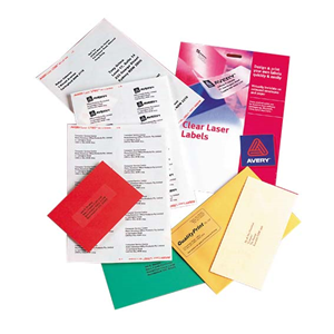 Avery Laser Address Labels, L7563, 14UP, 99.1 x 38.1mm, Clear, 25 Sheets/Pack Box