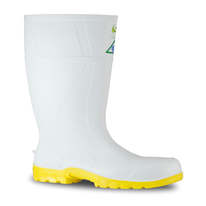 Bata Industrial Safemate Gumboots White/Yellow 300mm Safety Style 892-12010 Size 15 1 Pair Pair