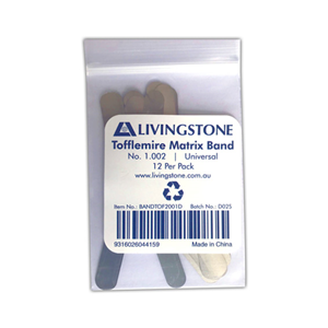 Tofflemire Matrix Bands, No. 1.0015, 12/Pack Pack