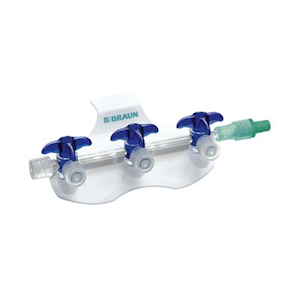 B. Braun Discofix® C Manifold, 3-Gang, 0.78mL, Blue, 50 Pieces/Box Box