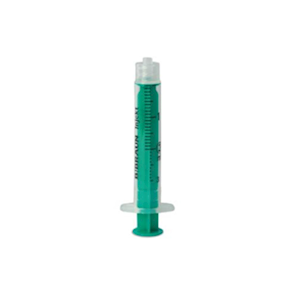 B. Braun Injekt® Two-Piece Standard Syringes, 2mL, Luer Lock, Eccentric, PP Barrel and PE Green Plunger, Sterile, 100 Pieces/Box