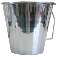 Livingstone Stainless Steel Pail Bucket with Handle and without Lid, 10 Litres, 300(H) x 320(D) mm, Each Each