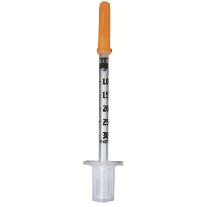 BD Ultra-Fine Insulin Syringes, 0.3ml, with Needle 29 Gauge x 0.5 Inch, 12.7mm, Sterile, 100 Pieces/Box Box