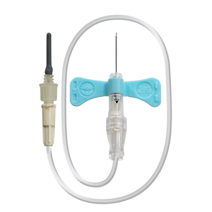 BD Vacutainer® Push Button Blood Collection Sets, 23 Gauge x 0.75 Inch, without Luer, Light Blue, 50/Box Box