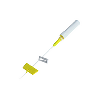 BD Saf-T-Intima Closed Intraveneous Catheter System with Removable PRN, 24 Gauge x 0.75 Inch/19mm, Yellow, 25 Pieces/Box Box