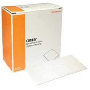 Cutilin Non adherent Dressing 5 cm x 5 cm, Sterile, 100/Box Box ...