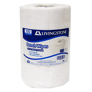 Livingstone Heavy Duty Bench Wipe and Hand Towel, 23 x 38cm, 38m, Food ...