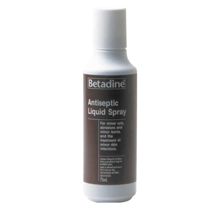 Betadine Antiseptic Liquid Spray, 75ml Spray Bottle, Each Each