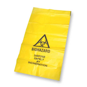 Livingstone Biohazard Autoclavable Waste Bag, 27 x 63cm, 20L, 50 Microns, Opened Diameter: 20cm, Polypropylene, Clear, 500/Carton Carton