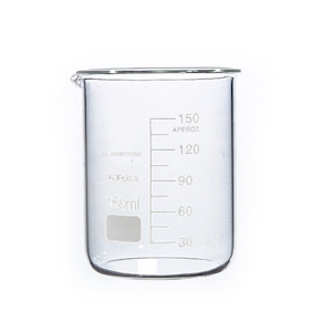 Lincon Beaker, 25ml, Low Form, Graduated with Spout, Borosilicate 3.3 Glass, 20 Pieces/Box