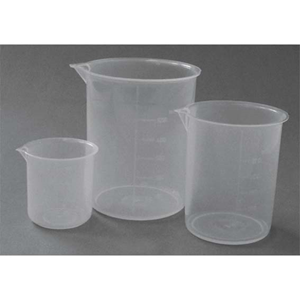 Livingstone Beaker, 50ml, Low Form, with Spout, Recyclable Polypropylene, Each