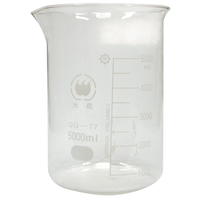 Beaker, 5000ml, Low Form, Graduated with Spout, Borosilicate Glass, Each Each