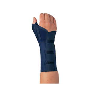 Basic Wrist Brace, Small, Circumference: 145 - 160mm, Adjustable Velcro Straps, Aluminium Splint, Each Each