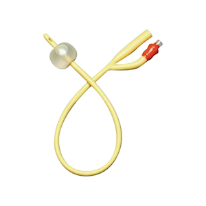 Bard Bardia Balloon Foley Catheter 2-Way, 20G, 10mL, 40cm, Silicone Coated Latex, Yellow, 10 Pieces/Box Box