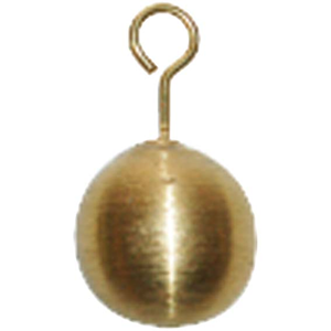 Pendulum Bob with Hook, Round, 13mm, Brass, Each Each