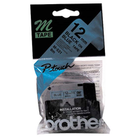 BROTHER TAPE P-TOUCH 12MM BLK ON BLU M-531 EA Each