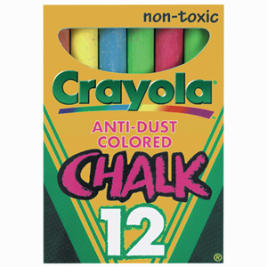 CRAYOLA CHALKSTICK ASSTD COLORTUCK BX 12/BOX Box