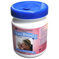 Livingstone Baby Wipes, Mild Scent, 20 x 13 cm, 320 wipes/Tub TUB