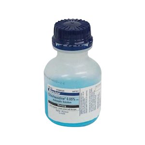 Baxter Chlorhexidine Acetate Aqueous 0.05 Percent w/v, 500ml in Steripour Recyclable Plastic Bottle, Each Piece