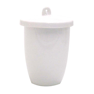 Crucible, 15ml, 32 Diameter x 34 Height mm, High Wall with Lid, Porcelain, Each Each