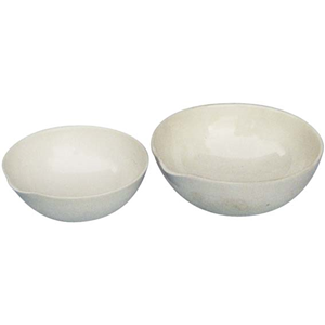 Evaporating Dish, Flat Bottom with Spout, 45ml, 58mm Diameter x 27mm Height, Borosilicate Glass, Each Each